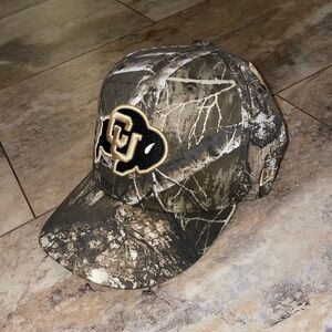 Colorado Buffaloes Tan Terry Realtree 59FIFTY Fitted Hat Size 7 1/8